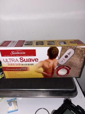 Sunbeam Ultra Soft Heating Pad.